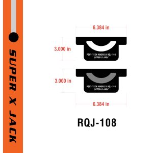 Super-X Vertical Jack Mount Handle (Perpendicular to mounting surface) RQJ-108